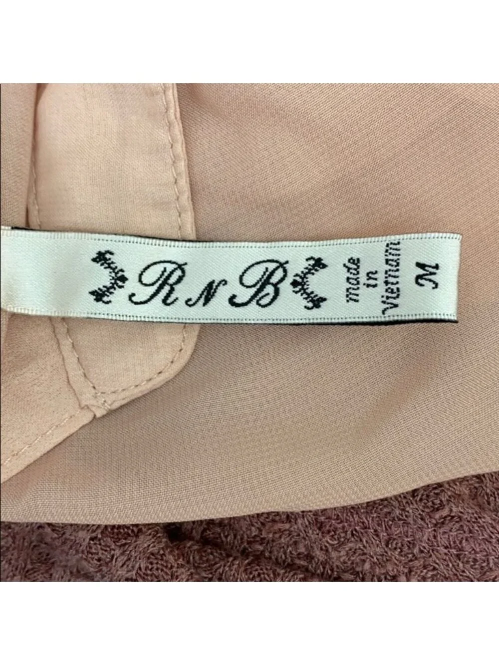 R & B Sheer Pink Sleeveless Dress Medium